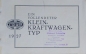 Preview: Stoewer Kleinkraftwagen "Der Vollendete" Modellprogramm 1927 (S0008)