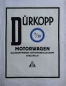 Preview: Duerkopp Motorwagen 8/30 PS Modelprogram 1926 (S0144)