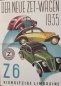 Preview: Zbrojovka Z 6 "Der neue Zet-Wagen" Modelprogram 1935 (S0657)