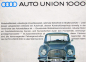 Preview: Auto-Union 1000 Modellprogramm 1963 Automobilprospekt (11084)