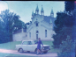 Preview: Moskwitsch 412 at Oranienbaum Woerlitzer Park 1968 Press-Negativ (10575)