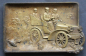 Preview: Grunthaler Aschenbecher mit Automobilmotiv 1910 Bronzeguss (10679)