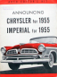 Preview: Chrysler Imperial 1955 Pressemappe mit Fotos (10813)