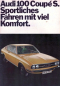 Preview: Audi 100 Coupe S Modellprogramm 1973 Automobilprospekt (10867)