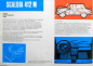 Preview: Moskwitsch Scaldia 412 M Modellprogramm 1965 Automobilprospekt (10900)