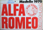 Preview: Alfa Romeo Modellprogramm 1970 Automobilprospekt (10999)