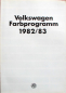 Preview: Volkswagen Farbprogramm 1982 Automobilprospekt (11211)