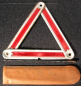 Preview: Warndreieck Feuerhand "Rubin" Metall mit Schuber 1955 (11466)