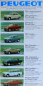Preview: Peugeot Modellprogramm 1970 Automobilprospekt (11510)