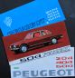 Preview: Peugeot 204 - 504 Modellprogramm 1968 drei Automobilprospekte (11506)