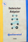 Preview: Continental Reifen "Technischer Ratgeber" 1958 Reifen-Handbuch (11560)