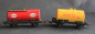 Preview: Fleischmann Esso und Shell Kesselwaggons Spur HO zwei Blechmodelle 1960 (11623)