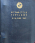 Preview: BMW R 50 - R 69 Motorbike 1959 Spare Partslist in original folder (11722)