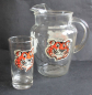 Preview: Esso Advertising-Glaspitcher with drinking glas "Put a tiger in your tank" 1968 (11725)