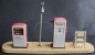 Preview: Kibri Esso Tankstelle 1958 Zapfsäule und Oelkabinett (11801)