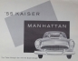 Preview: Kaiser Manhattan Supercharge Modelprogram 1955 Carbrochure (0316)