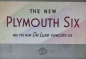 Preview: Plymouth DeLuxe Six Modelprogram 1934 Carbrochure (0167)