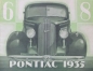 Preview: Pontiac 68 Modellprogramm 1935 Automobilprospekt (3933)