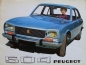 Preview: Peugeot 504 Modellprogramm 1970 Automobilprospekt (3884)