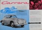 Preview: Porsche 356 Carrera Modellprogramm 1957 Strenger Automobilprospekt (4267)