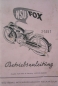 Preview: NSU Fox 2-Takt Motorrad 1952 Betriebsanleitung (5313)