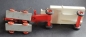 Preview: Schleich Horse-Farmwagon Two-Horses with wagoner 1960 Linoleum (5303)