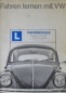 Preview: Volkswagen Beetle Modelprogram 1967 "Fahren lernen mit VW" Carbrochure (3025)
