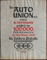 Preview: Auto-Union 1939 Certificate 100.000 km handmade paper (3597)