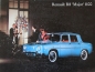 Preview: Renault R 8 Major 1100 Modelprogram 1964 Carbrochure (4454)