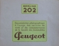 Preview: Peugeot 202 Berline Modellprogramm 1938 Automobilprospekt (2728)