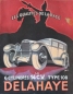 Preview: Delahaye Typ 108 14 C.V. Modelprogram 1933 Carbrochure (5098)