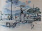 Preview: Liska Mercedes-Benz Map 1955 with Hans Liska drawings (9228)