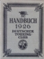 Preview: DTC "Handbuch Deutscher Touringclub 1926" (9549)