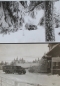 Preview: Buessing-NAG Bus Doubleaxle at winterly Harz 1927 two original photos (5828)