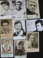 Preview: 14 original signed autographcards from different artists 1935-1976 (6221)