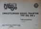 Preview: Steyr Type 188 Diesel-Tractor 1966 Spare-Part List (6650)