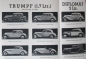 Preview: Adler Junior Diplomat Trumpf Modellprogramm 1935 Automobilprospekt (6779)