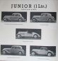 Preview: Adler Junior Diplomat Trumpf Modellprogramm 1935 Automobilprospekt (6779)