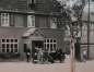 Preview: Dapolin Tankstelle 1928 "Zum Posthof" mit Adler Cabriolet Originalfoto (2810)