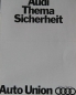 Preview: Audi 80 Modelprogram 1968 "Thema Sicherheit" Carbrochure (7028)
