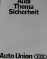 Preview: Audi 80 Modellprogramm 1968 "Thema Sicherheit" Automobilprospekt (7028)