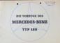 Preview: Mercedes-Benz 180 Modellprogramm 1954 "Die Vorzüge des 180" Automobilprospekt (8903)