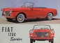 Preview: Fiat 1200 Spider Modellprogramm 1963 Automobilprospekt (2233)