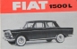 Preview: Fiat 1500 L Modellprogramm 1962 Händlerpräsentations-Katalog (7471)