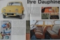 Preview: Renault Dauphine Modelprogram 1962 Carbrochure (8052)