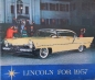 Preview: Lincoln Modellprogramm 1957 Automobilprospekt (7913)