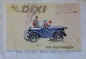 Preview: Dixi 3/15 PS Modelprogram 1928 "Der Kleinwagen" Reuters-Drawings Carbrochure (8540)