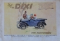 Preview: Dixi 3/15 PS Modellprogramm 1928 "Der Kleinwagen" Reuters-Motive Automobilprospekt (8540)