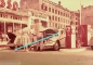 Preview: Esso Tankstelle Dia 1955 mit Volkswagen Käfer Original-Werbefarbdiapositiv gerahmt (3090)