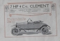 Preview: Clement 7 HP 4 Cylindres Modelprogram 1910 Carbrochure (8709)